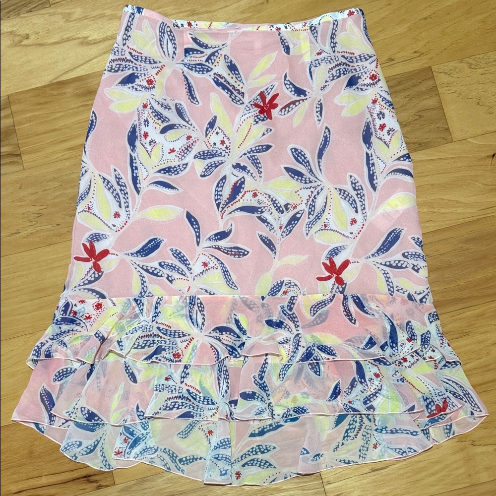 See by Chloe Silk Skirt Ruffle Midi
